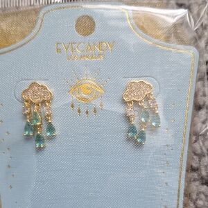 EyeCandy Raining Cloud Earrings NWT